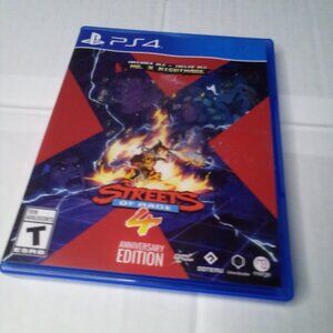 Streets Of Rage 4 PS4 Playstation 4 Sony Anniversary Edition